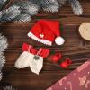 Doll Christmas Outfit Set, Cloth and Adorable Doll Christmas Clothes for 15-17cm/5.91-6.69in Toy Decoration Display & Collection (Santa Claus) view 3