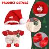 Doll Christmas Outfit Set, Cloth and Adorable Doll Christmas Clothes for 15-17cm/5.91-6.69in Toy Decoration Display & Collection (Santa Claus) view 4