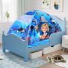 Kid Bed Tent -Twin Play Tent Dream Playhouse for Bedroom Decor Indoor Games Twin Size Bed Canopy by CRAWLBO view 2