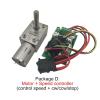 DWBPGVUN Worm Gear DC Reducer Electronic Starter with M8 Threaded Shaft Reversed CW/CCW Self Locking packageA 6V 150rpm view 4