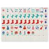 Arrowbash 160 Pcs Texas American Mahjong Set, 1.2 x 0.87 Inches Western Mahjong Tiles, Hand Carved Pattern for Adult Mah Jong Social Games, Beginners, Mah Jong Lovers view 1