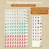 Arrowbash 160 Pcs Texas American Mahjong Set, 1.2 x 0.87 Inches Western Mahjong Tiles, Hand Carved Pattern for Adult Mah Jong Social Games, Beginners, Mah Jong Lovers view 3