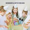 Karaoke Machine for Kids,2025New Mini Portable Karaoke Toys, Karaoke Speaker with 2 Wireless Microphone & Light for Home Party for Adults (Blue-2Mic) view 2