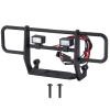 AQWBTYD Rc Car Bumper Compatible with TRX4M K10 1/18 RC Crawler Car Upgrade Parts Plastic Front Bumper with Lights Accessories view 1