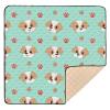 Kigai Cute Dogs Baby Play Mat for Floor 50'' x 50'' Soft & Anti- Slip Crawling Mat Playpen Mat Waterproof Foldable Playmat for Infants, Babies, Toddlers view 1