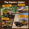 BEEZRC FMS 1/10 FCX10 RC Crawler Officially Authorized Land Rover Series, Camel Trophy Edition RC Model 4WD RC Rock Truck, 2.4Ghz Hobby Grade, RC Off Road Vehicle for Adults RS (Discovery) view 4