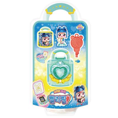 caincosmetic Catch Teenieping Hurryping Figure Playset Cube Case with Figure, Key, QR Medal and Accessories