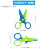 Asdirne Children Scissors, Kid Safety Scissor for Preschool Toddler, Arts & Crafts Safe Scissors Set, 2 Pack view 3