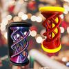 3D Printed Twister Spinning Helix Optical Illusion, Funny Spiral Desk Sculpture Fidget Toys for Adults, Spiral Vortex Decoration, Stress Relief Fidget Spinner for Office or Home (Both) view 2
