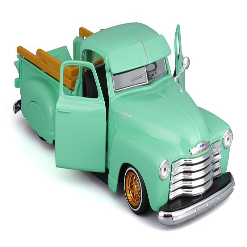 1950 Chevrolet 3100 Pickup Truck Lowrider in Light Green - Diecast 1:24 Scale Model by Maisto