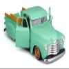 1950 Chevrolet 3100 Pickup Truck Lowrider in Light Green - Diecast 1:24 Scale Model by Maisto view 1