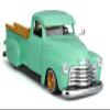 1950 Chevrolet 3100 Pickup Truck Lowrider in Light Green - Diecast 1:24 Scale Model by Maisto view 2