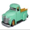 1950 Chevrolet 3100 Pickup Truck Lowrider in Light Green - Diecast 1:24 Scale Model by Maisto view 3