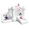 Causeair Inflatable White Bounce House with Ball Pit,Bounce Castle Indoor & Outdoor Use,Bouncy House with Blower for Kids 3-8 view 1