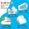 Causeair Inflatable White Bounce House with Ball Pit,Bounce Castle Indoor & Outdoor Use,Bouncy House with Blower for Kids 3-8 view 4