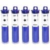 Ahoper Right Left Center Dice Game Prime Set Bundle with 3 Dices + 30 Chips. Round Tube Storage is Very Convenient for Travel. Easy to Store, Carry Around. (Blue 5 Pack) view 1