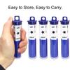 Ahoper Right Left Center Dice Game Prime Set Bundle with 3 Dices + 30 Chips. Round Tube Storage is Very Convenient for Travel. Easy to Store, Carry Around. (Blue 5 Pack) view 2