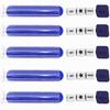 Ahoper Right Left Center Dice Game Prime Set Bundle with 3 Dices + 30 Chips. Round Tube Storage is Very Convenient for Travel. Easy to Store, Carry Around. (Blue 5 Pack) view 3