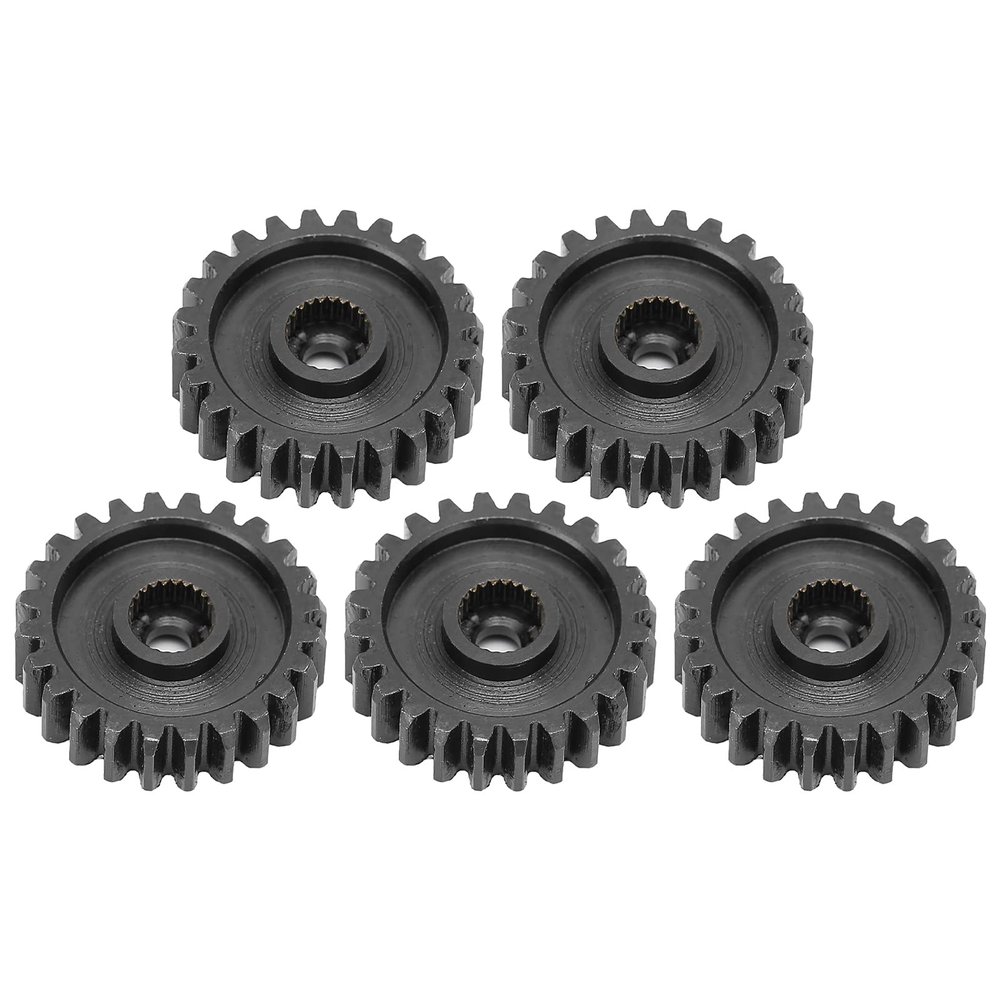 5Pcs Servo Spur Gear Steel | 24 Internal Tooth Spline Module 0.8 | Robust Industrial Replacement Parts for Robotics/RC Cars/CNC Machines (24 Teeth)