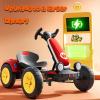 12v Electric go-Kart for Kids, Foldable Pedal go-Kart with Two-Position Adjustable seat, Off-Road-Style Anti-Skid Tires, LED Lighting, Perfect for Kids Aged 3 to 8. view 4