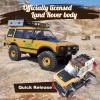 BEEZRC FMS 1/10 FCX10 RC Crawler Officially Authorized Land Rover Series, Camel Trophy Edition RC Model 4WD RC Rock Truck, 2.4Ghz Hobby Grade, RC Off Road Vehicle for Adults RS(Defender 110) view 3