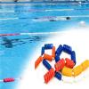 Pool Safety Rope Equipment with Floating Beacons, Swimming Basin Lane Divider for Water Park/Competition Divider, Spiral Pool Lane Separator Adjustable Length(L 72 ft/22 m) view 1