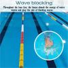 Pool Safety Rope Equipment with Floating Beacons, Swimming Basin Lane Divider for Water Park/Competition Divider, Spiral Pool Lane Separator Adjustable Length(L 72 ft/22 m) view 4