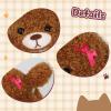 Deletoys Animal Plush Hat with Moving Jumping Ears Pop Up Beating Hat Plush Cosplay Dress Up Funny Gift for Kids Adult, Cute Dog view 3