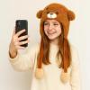 Deletoys Animal Plush Hat with Moving Jumping Ears Pop Up Beating Hat Plush Cosplay Dress Up Funny Gift for Kids Adult, Cute Dog view 4