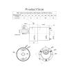 12V Single 66RPM JGB37-3530 Reversible Geared Motor High Torque All Metal Gearbox Eccentric Output Shaft view 2