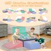 DTRK Baby Climbing Blocks 6-Piece Set - The Ultimate Soft & Safe Foam Blocks for Toddlers 1-3 to Develop Motor Skills, Indoor Play Gym with Non-Slip Base, for Boys GirlsNo Ball view 4