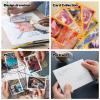 25PCS 5.4" x 7.5" Jumbo Card Sleeves, Rigid Print Protectors Clear Hard Plastic Large Card Sleeves for Jumbo Card, Top Loading Rigid Card Sheet Protectors for Postcards, Photos, Trading&Sports Cards view 4