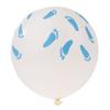 10PCS Pink Baby Footprint Balloons, 10 Inch Latex Balloons Set for Baby Shower Birthday Party Decorations (Blue feet) view 2