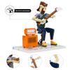 LUXEBLOCKS Electric Guitar Building Set - 323-Piece DIY Model Kit with Botanical & Crystal Accents, Buildable Desk Decor for Adults, Music-Themed Collectible for Guitar Lovers & Tech Fans Ages 14+ view 2