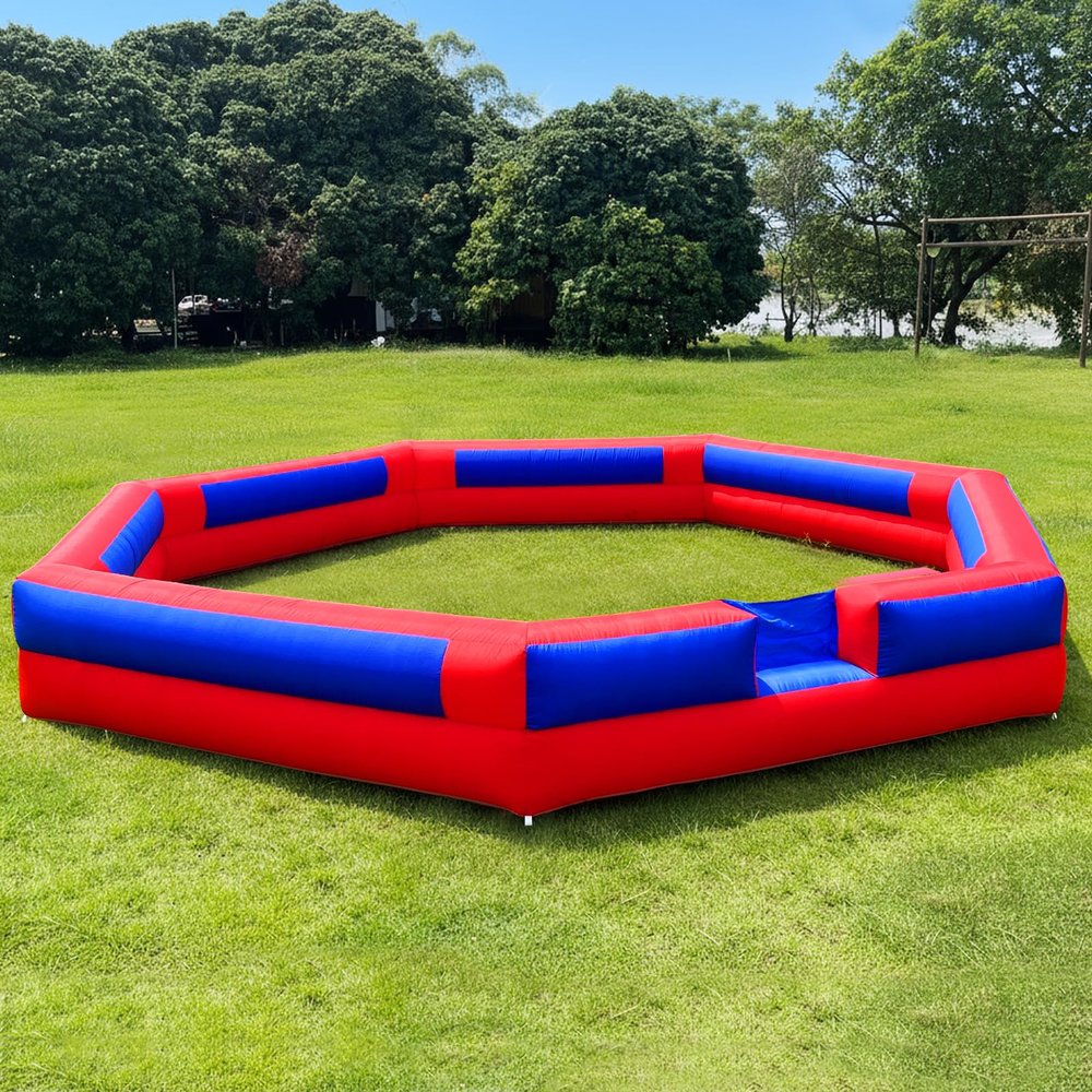20FT Inflatable Gaga Ball Pit with Built-in Blower, Portable Large Gaga Ball Pit for Indoor & Outdoor Activities, Inflatable Sport Games