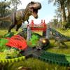 gearvibe Dinosaur Toys Race Track for Kids, 272PCS Flexible Race Car Track Set with Light & Sound Dino Cars, Create a Dino World Adventure, Easter Birthday Gifts for 3 4 5 6 7 Year Old Boys view 4