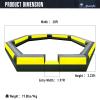 Sewinfla 20Ft Gaga Ball Pit Inflatable with Built-in Blower Indoor & Outdoor Portable Gaga Ball Pit Blow Up Gaga Pit Game Court for Backyard, Camp, Family Fun view 2