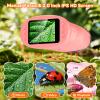 1000X Handheld Digital Microscope for Kids with 2.0" IPS Screen, Easter Gifts Portable STEM Science Lab Toy, Rechargeable Pocket Microscope Educational Gift for Boys & Girls Age 4-6 8-12, Pink view 2