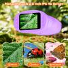 1000X Handheld Digital Microscope for Kids with 2.0" IPS Screen, Easter Gifts Portable STEM Science Lab Toy, Rechargeable Pocket Microscope Educational Gift for Boys & Girls Age 4-6 8-12, Purple view 3