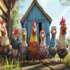 1000 Piece Cartoon Funny Chicken Puzzle Funny Hen Family in Colorful Aprons Outside Coop, Whimsical Farm-Themed Jigsaw for Adults 19.7x27.6in view 1
