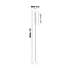 100Pcs Extra Long Straw Cleaner Brush Bulk - 8" x 3/8" (10mm) Resuable Drinking Pipe Cleaners, Stainless Cleaning Brush Set for Tumbler Sippy Cup Bottle Tube Tea Pot Spout view 2