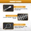 100Pcs Extra Long Straw Cleaner Brush Bulk - 8" x 3/8" (10mm) Resuable Drinking Pipe Cleaners, Stainless Cleaning Brush Set for Tumbler Sippy Cup Bottle Tube Tea Pot Spout view 3