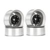WONFAST 4PCS 1.55 inch Metal Beadlock Wheels Rim Hub RC Aluminum Alloy Wheel Replacement for 1:10 RC Rock Crawler Car for Axial 90069 D90 TF2 Tamiya CC01 MST JIMNY Parts(6Spoke-Silver) view 4