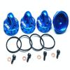 Alloy Shock Caps (4) Black 12MM for Te-am Associated RC10 DR10 B6 B64 B74D B5 B5M(Blue) view 1