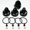 Alloy Shock Caps (4) Black 12MM for Te-am Associated RC10 DR10 B6 B64 B74D B5 B5M(Black) view 2