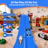 Flexible Race Car Track for Kids, 15Ft Race Track Toy with Suction Cups & 2 Alloy Cars & 3 Anchors, Compatible with Hot Wheels and Diecast 1/64th Cars for Ages 3 +, Rolls Up Portable Racetrack view 3