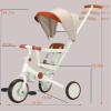 FVOJZQGD Toddler Push Foldable Tricycle with Canopy, 8 in 1 Balance Trike Baby Bike with Handle Toddler Tricycle for 1-3,Kids Folding Tricycles Chrismas and Birthday Gift for Boy and Girl Trike view 3