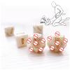 5 Distinct Patterned Fun Bedroom Cube Exercise Accessories, White Polyhedral Workout Guide - Q view 3