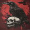 1000 pcs, Gothic Decor Wooden Puzzle, Melancholy Crow Contemplating on Skull, Perfect for Collectors, Exercise The brainpower, Unique Artworks for Adults, Gifts for Friends 19.7x27.6in view 1