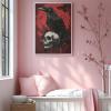 1000 pcs, Gothic Decor Wooden Puzzle, Melancholy Crow Contemplating on Skull, Perfect for Collectors, Exercise The brainpower, Unique Artworks for Adults, Gifts for Friends 19.7x27.6in view 2